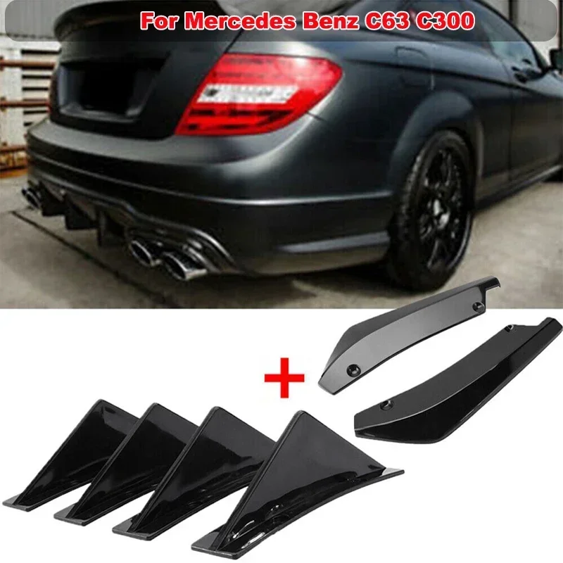 For Mercedes Benz C63 C300 6PCS Universal Rear Bumper Splitter Cover + Diffuser Shark Fin Spoiler Sticker Set Car Accessories
For Mercedes Benz C63 C300 6PCS Universal Rear Bumper Splitter Cover + Diffuser Shark Fin Spoiler Sticker Set Car Accessories