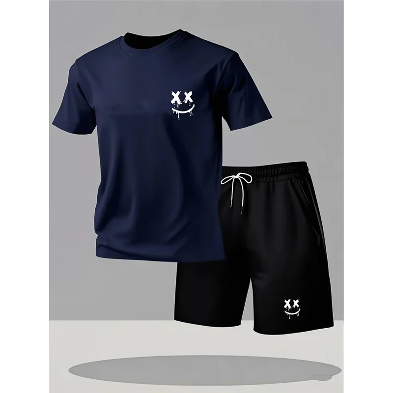 Men's Outdoor Sportswear Set - Short Sleeve T-Shirt with Print & Breathable Casual Shorts, 2-Piece Set
Men's Outdoor Sportswear Set - Short Sleeve T-Shirt with Print & Breathable Casual Shorts, 2-Piece Set