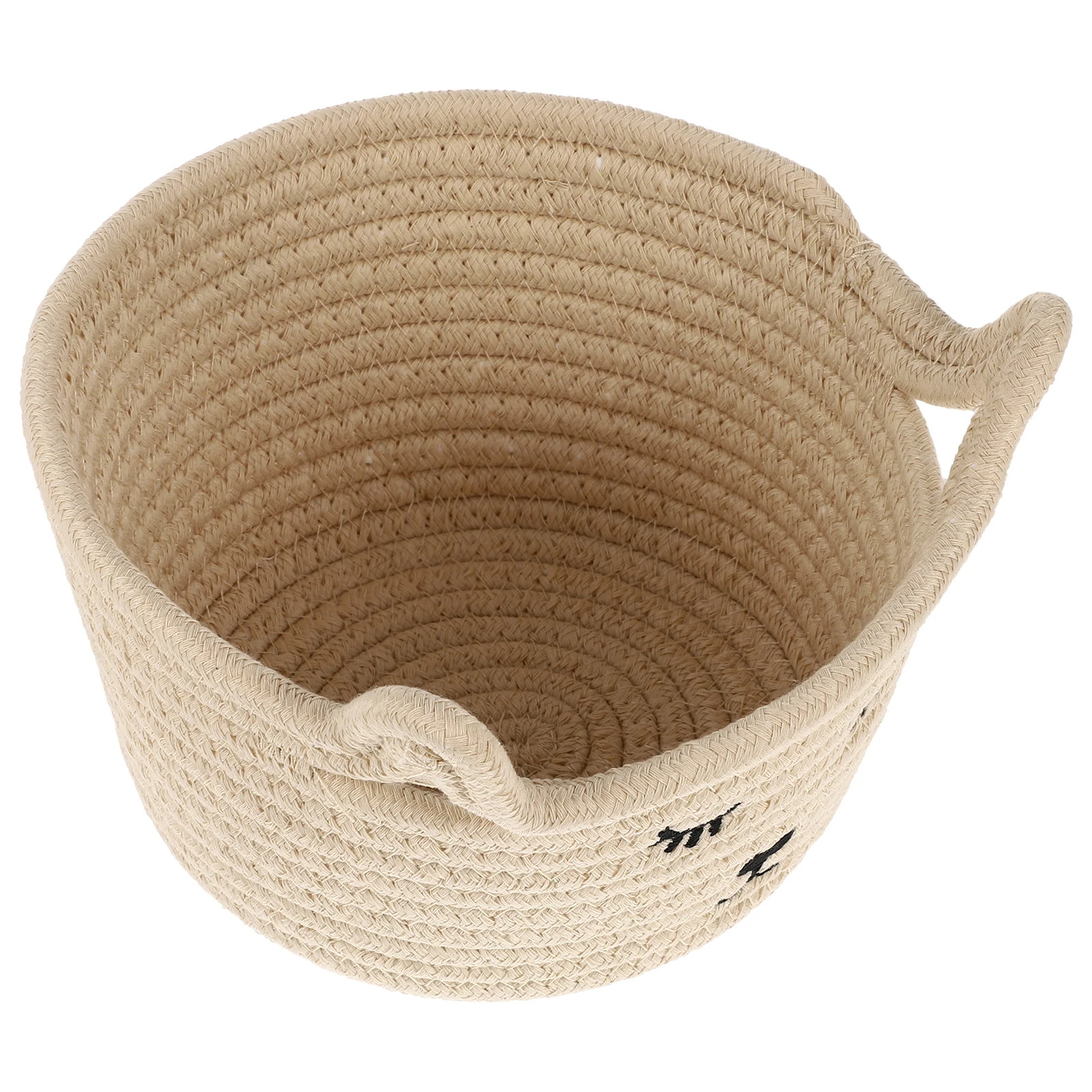 Cotton Rope Storage Basket Adorable Pattern Woven Home Office Desktop Tidy Multi function Basket Sundries Hold Carry Decorative
Cotton Rope Storage Basket Adorable Pattern Woven Home Office Desktop Tidy Multi function Basket Sundries Hold Carry Decorative