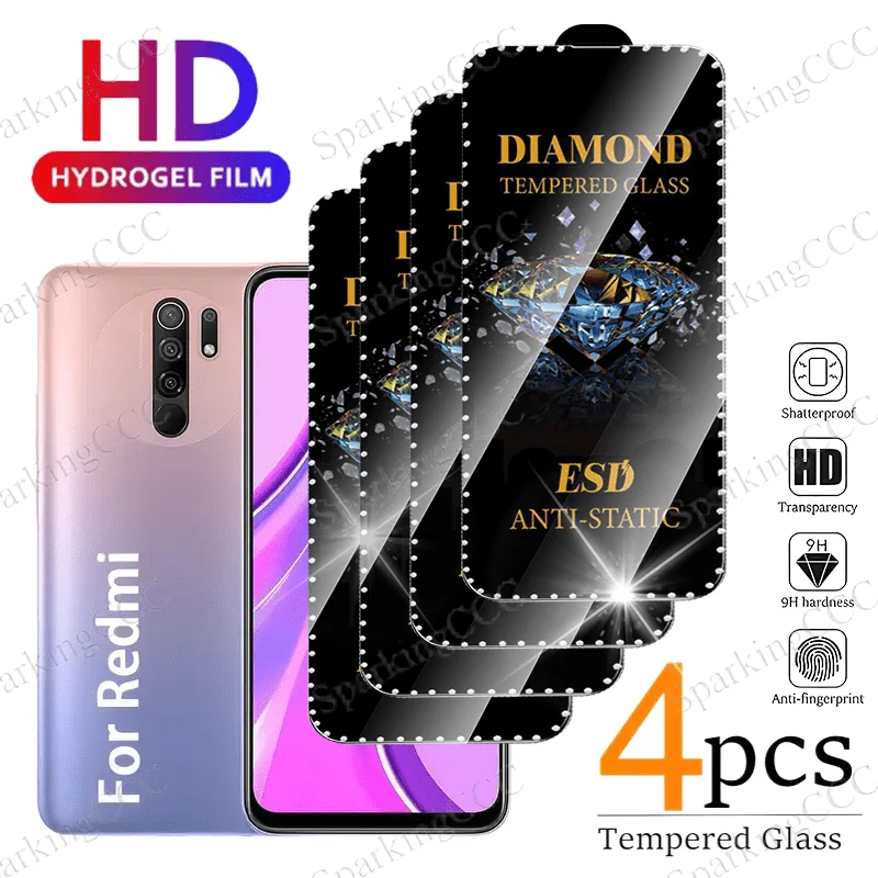 4Pcs for Redmi Note 14 4G/13Pro 5G/12R/11T 5G/11R/11E/11/10Pro Full Coverage Diamond Glitter Border Decorated HD Protective Film
4Pcs for Redmi Note 14 4G/13Pro 5G/12R/11T 5G/11R/11E/11/10Pro Full Coverage Diamond Glitter Border Decorated HD Protective Film