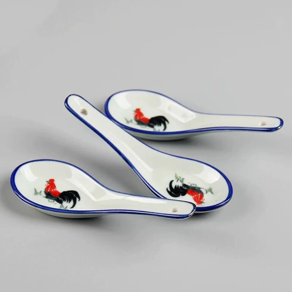 6pcs Ceramic Soup Spoons Small Spoon For Dessert Tea Mixing Home Kitchen Use Porridge Spoon Tableware Multi-Function Scoop
6pcs Ceramic Soup Spoons Small Spoon For Dessert Tea Mixing Home Kitchen Use Porridge Spoon Tableware Multi-Function Scoop