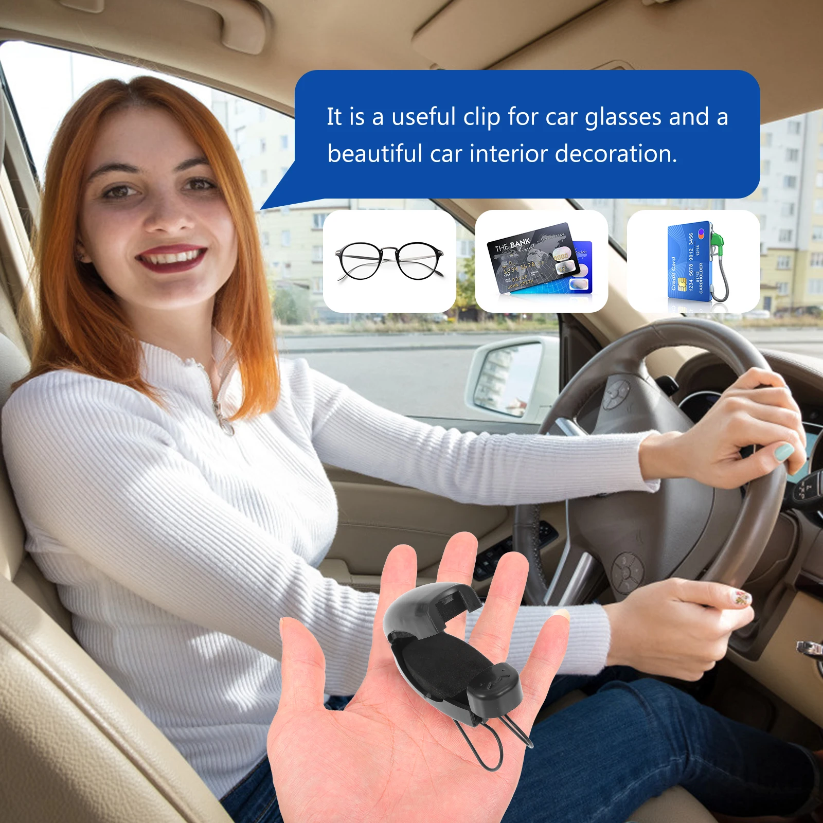 6Pcs Car Glasses Holder Sunglasses Clip Sunshade Eyeglass Frame Safe Strong Titanium Alloy Plastic Easy Installation Practical
6Pcs Car Glasses Holder Sunglasses Clip Sunshade Eyeglass Frame Safe Strong Titanium Alloy Plastic Easy Installation Practical