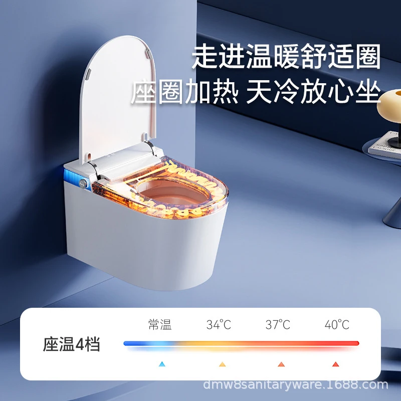 - Toilet Home Use, Fully Automatic With Built-In, Floating Design Small Spaces, Wall-Mounted
- Toilet Home Use, Fully Automatic With Built-In, Floating Design Small Spaces, Wall-Mounted