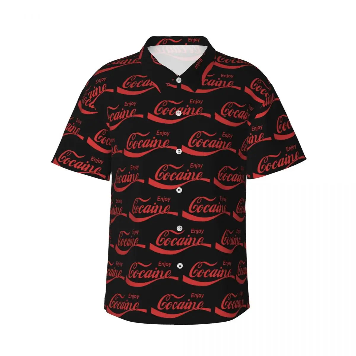 Мужские рубашки Enjoy Cocaine, гавайская рубашка с коротким рукавом, забавные топы с лацканами для летнего пляжа
Мужские рубашки Enjoy Cocaine, гавайская рубашка с коротким рукавом, забавные топы с лацканами для летнего пляжа