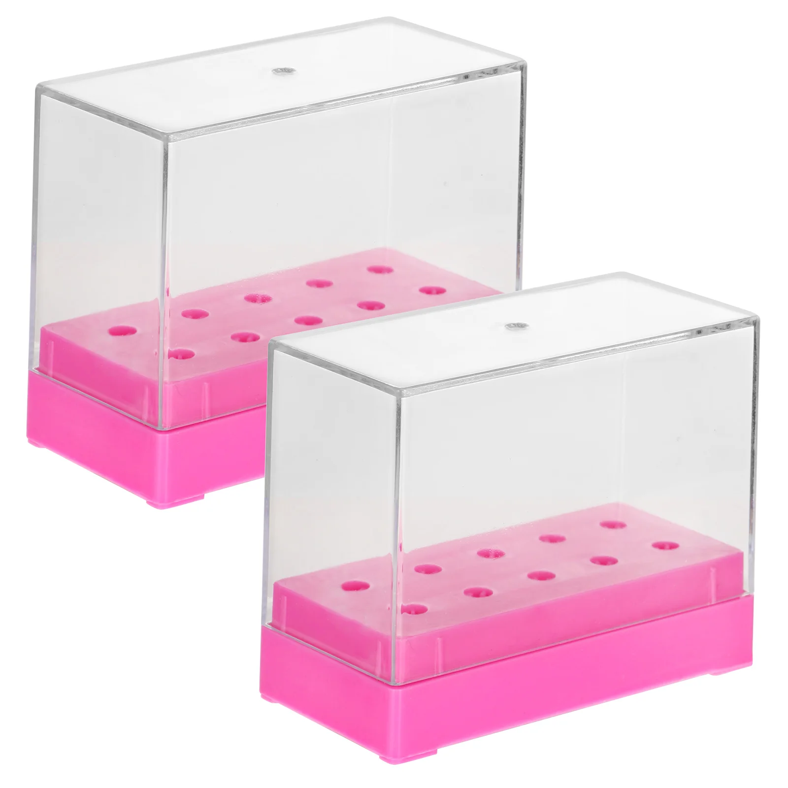 2 Pcs Nail Drill Bit Case Clear Plastic Storage Box for Home Salon DIY School Grinding Head ganizer Container
2 Pcs Nail Drill Bit Case Clear Plastic Storage Box for Home Salon DIY School Grinding Head ganizer Container