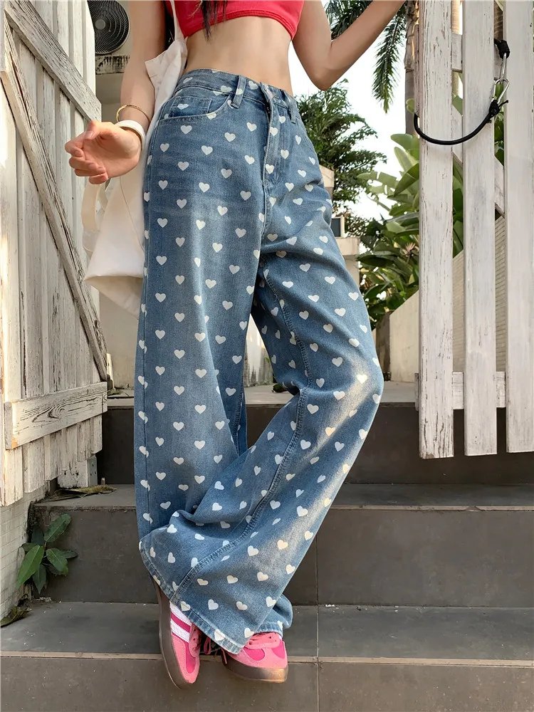 2025 Ropa Y2K Fashion Printed With Hearts Baggy Jeans Pants For Women Clothing Wide Leg Kpop Casual Lady Trousers Pantalon Femme
2025 Ropa Y2K Fashion Printed With Hearts Baggy Jeans Pants For Women Clothing Wide Leg Kpop Casual Lady Trousers Pantalon Femme