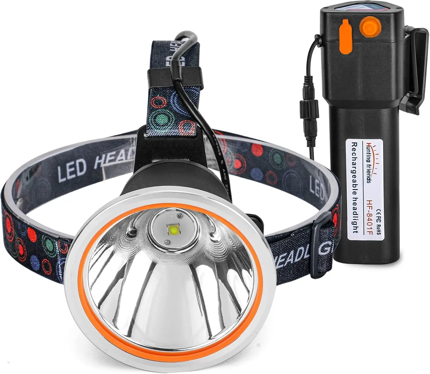 Super Bright LED Headlamp for Hunting, Fishing, Camping - Waterproof & Rechargeable
Super Bright LED Headlamp for Hunting, Fishing, Camping - Waterproof & Rechargeable