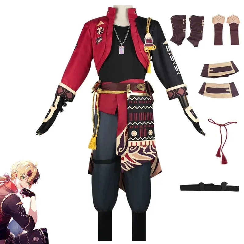 Game Yuanshen Impact Thoma Cosplay Costume with Headwear Yuanshen Tohma Cosplay Wig Short Full Set Outfits
Game Yuanshen Impact Thoma Cosplay Costume with Headwear Yuanshen Tohma Cosplay Wig Short Full Set Outfits