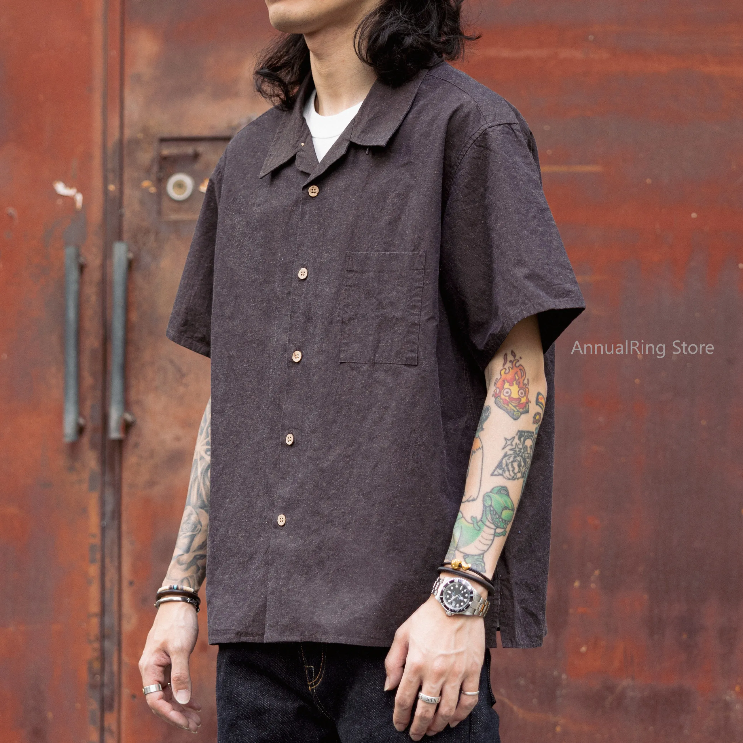 Red Tornado Men's Casual Camp Shirt Loose Fit Short Sleeve Cuban Collar Shirt Solid Color Boxy Fit Summer Beach Resort Wear
Red Tornado Men's Casual Camp Shirt Loose Fit Short Sleeve Cuban Collar Shirt Solid Color Boxy Fit Summer Beach Resort Wear