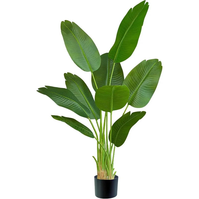 Lifelike Bird of Paradise Silk Artificial Plant Faux Banana Leaf Tree for Home Decor - Perfect Indoor Floor Plant with 9 Trunks
Lifelike Bird of Paradise Silk Artificial Plant Faux Banana Leaf Tree for Home Decor - Perfect Indoor Floor Plant with 9 Trunks