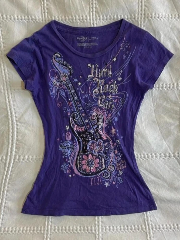 HOUZHOU Vintage Harajuku Graphic T-Shirts Women Purple Grunge Y2k Gothic Tops American Retro Summer Solid Streetwear T-Shirt
HOUZHOU Vintage Harajuku Graphic T-Shirts Women Purple Grunge Y2k Gothic Tops American Retro Summer Solid Streetwear T-Shirt