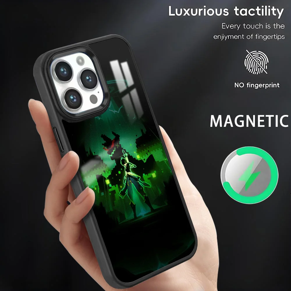 Genshin Impact Kinich Phone Case For iPhone 16 15 14 13 12 11 Pro Max Plus Mini Magnetic Magsafe Wireless Charging Cover Coque
Genshin Impact Kinich Phone Case For iPhone 16 15 14 13 12 11 Pro Max Plus Mini Magnetic Magsafe Wireless Charging Cover Coque