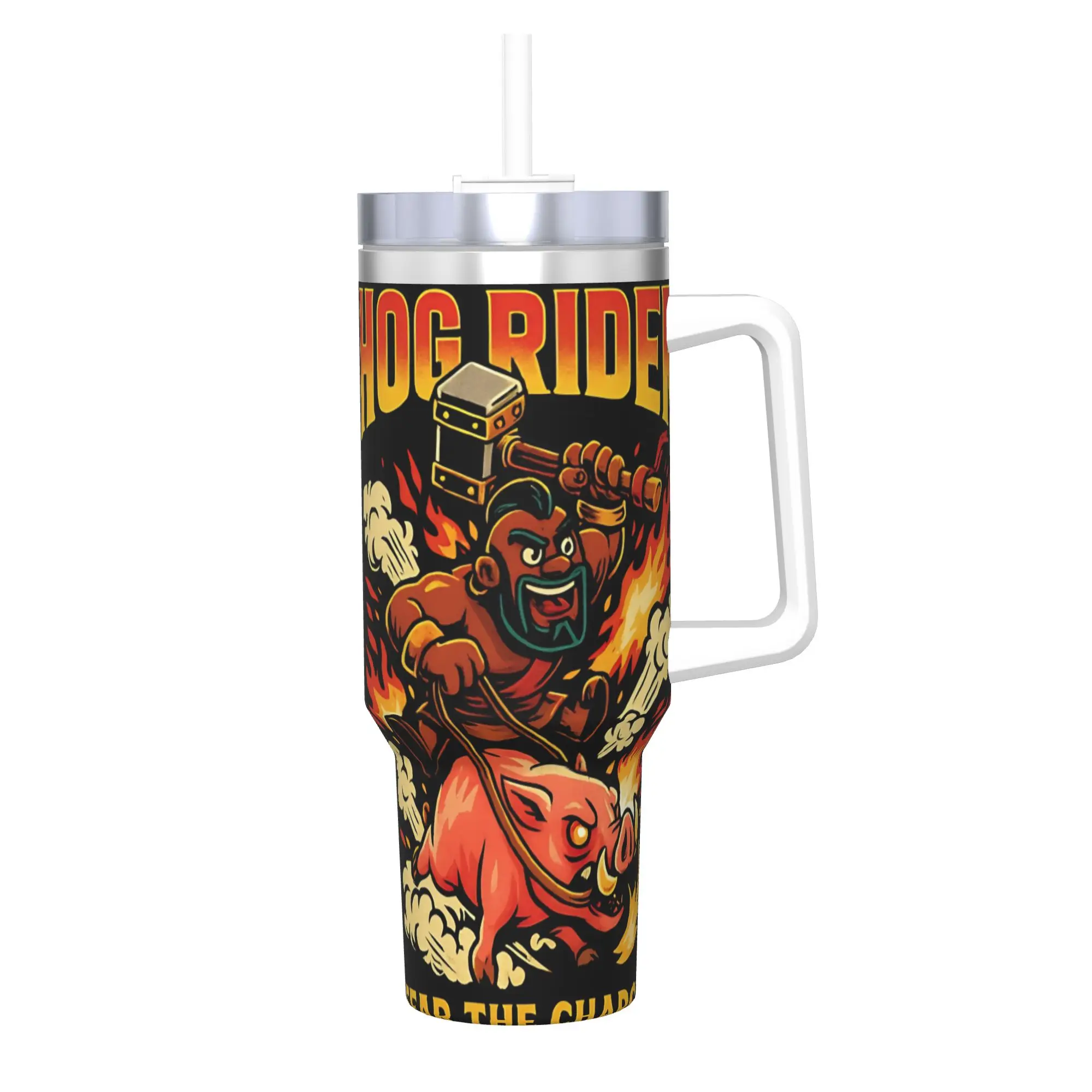 Hog Rider Insulated Tumbler with Lid Clashes Royaleds Game Stainless Steel Coffee Mugs Office Home Car Bottle Cup, 40oz
Hog Rider Insulated Tumbler with Lid Clashes Royaleds Game Stainless Steel Coffee Mugs Office Home Car Bottle Cup, 40oz