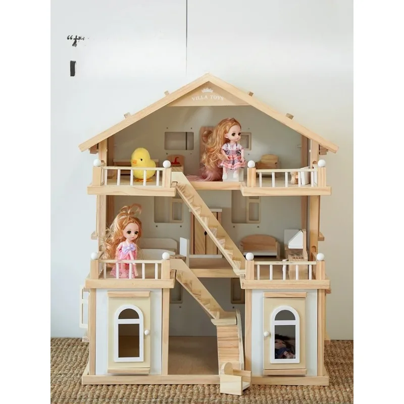 Villa room wooden simulation castle play house kitchen girl gift
Villa room wooden simulation castle play house kitchen girl gift