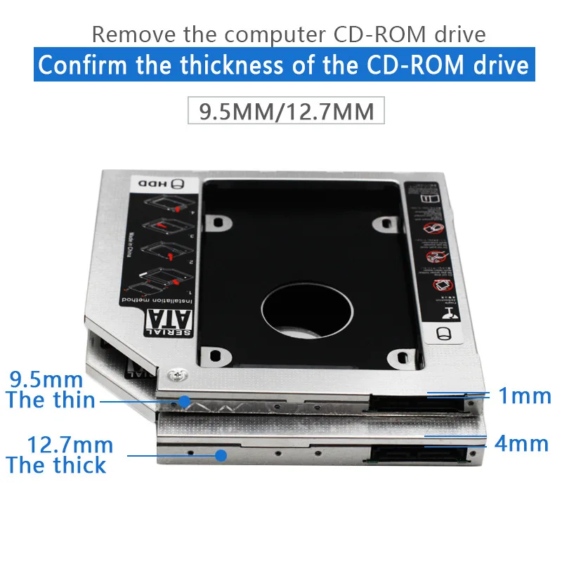 Адаптер жесткого диска 9,5 мм/12,7 мм SSD/HDD Caddy SATA 3,0, чехол с поддержкой коробки, толщина 9,5 мм/12,7 мм, жесткий диск/SDD
Адаптер жесткого диска 9,5 мм/12,7 мм SSD/HDD Caddy SATA 3,0, чехол с поддержкой коробки, толщина 9,5 мм/12,7 мм, жесткий диск/SDD