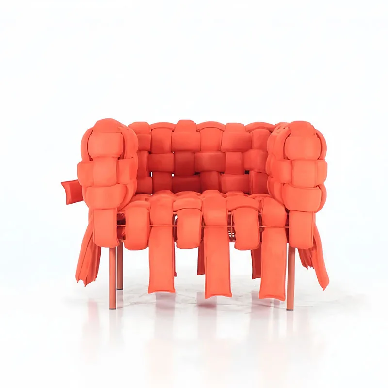 Special-shaped single backrest sofa, spicy strip woven leisure chair, living room home photography art chair
Special-shaped single backrest sofa, spicy strip woven leisure chair, living room home photography art chair