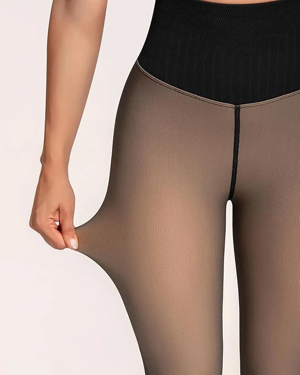 One Seam Fleece Lined Tights Shaping Thermal Leggings Compression Band Translucent Pantyhose Sheer Fleece Leggings Plus Size 13 Sb45464d142ea4a34bf7bce65e6e97570v