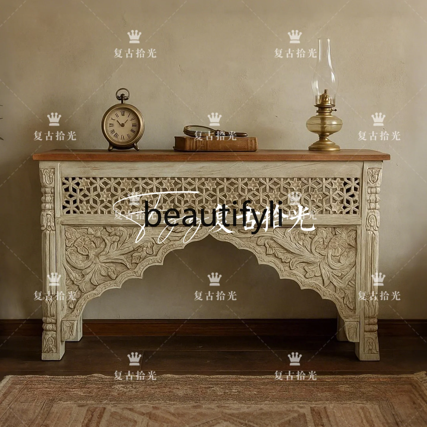 French Retro Solid Wood Carved Entrance Cabinet Living Room Decorative Storage Cabinet Home Display Cabinet
French Retro Solid Wood Carved Entrance Cabinet Living Room Decorative Storage Cabinet Home Display Cabinet