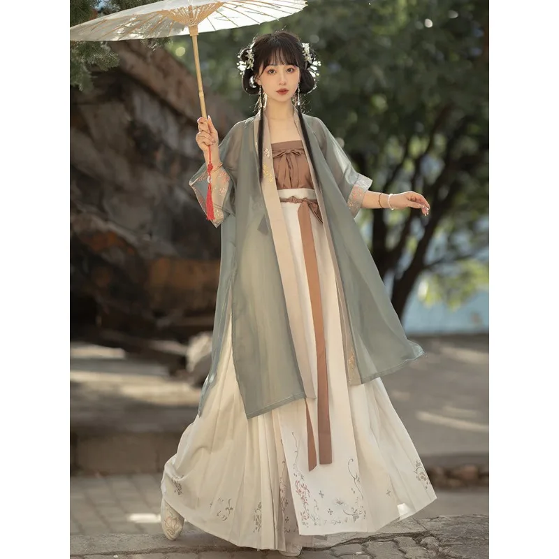 Women Authentic Song Dynasty Hanfu Printed Open Front Vest Waist Dress Casual Outfit
Women Authentic Song Dynasty Hanfu Printed Open Front Vest Waist Dress Casual Outfit
