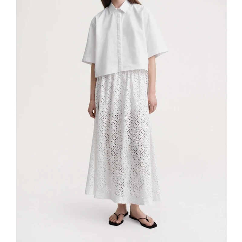 25 year Nordic niche TT pure cotton Xianmei Heavy Industry artistic embroidery hollow mesh skirt
25 year Nordic niche TT pure cotton Xianmei Heavy Industry artistic embroidery hollow mesh skirt