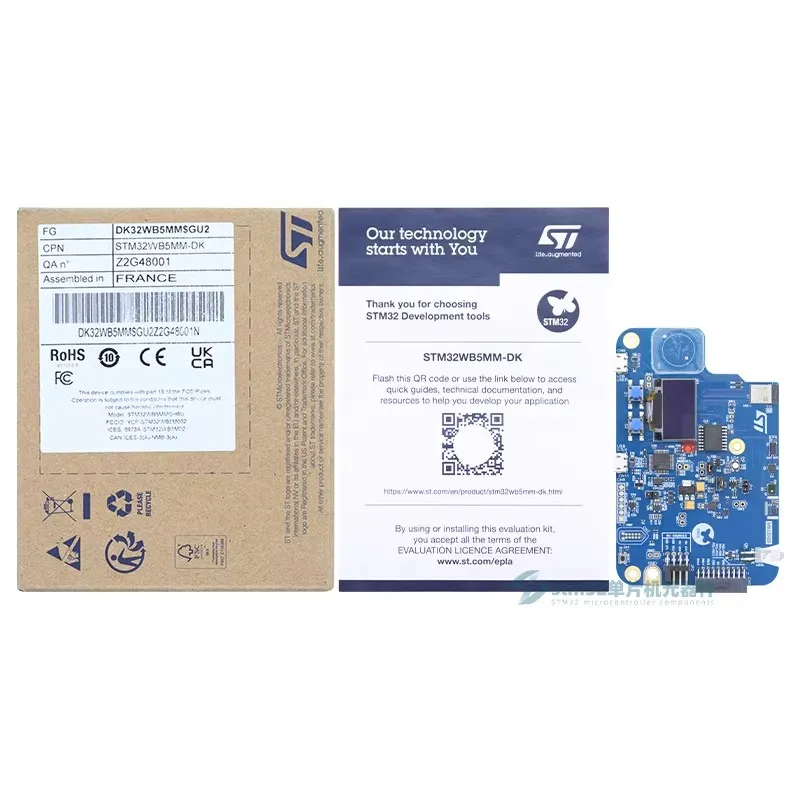 Комплект STM32WB5MM-DK Discovery с модулем MCU STM32WB5MMG, многопротокольным беспроводным радиомодулем STM32 с ультранизким энергопотреблением, Bluetooth и BLE
Комплект STM32WB5MM-DK Discovery с модулем MCU STM32WB5MMG, многопротокольным беспроводным радиомодулем STM32 с ультранизким энергопотреблением, Bluetooth и BLE