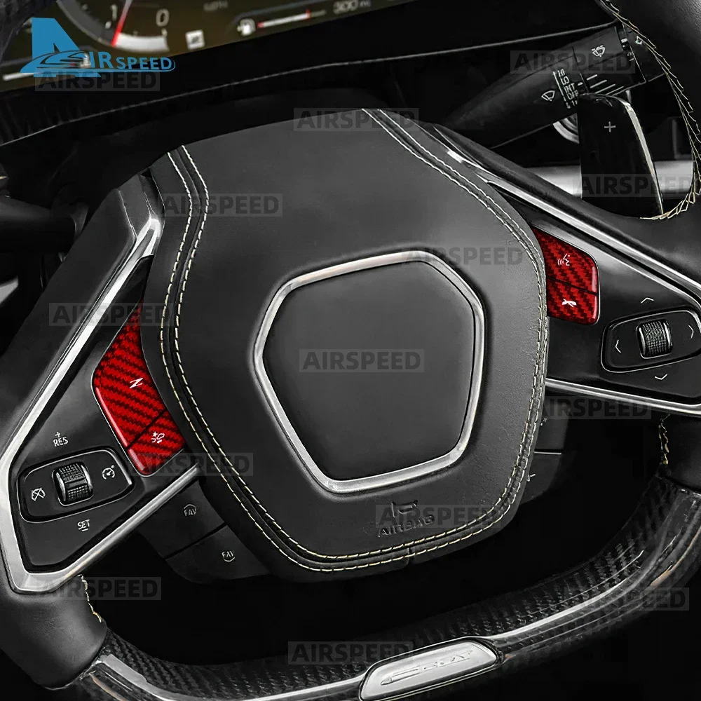 4 шт., накладка из настоящего твердого углеродного волокна для Chevrolet Corvette C8 2024 2025, рамка кнопки рулевого колеса автомобиля, аксессуары для интерьера
4 шт., накладка из настоящего твердого углеродного волокна для Chevrolet Corvette C8 2024 2025, рамка кнопки рулевого колеса автомобиля, аксессуары для интерьера