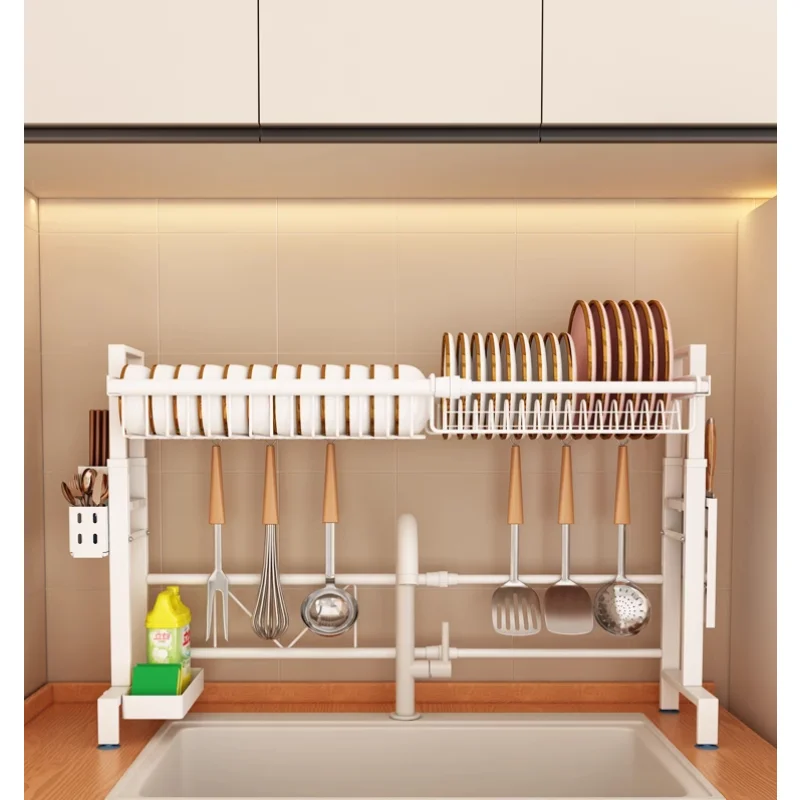 Sink Shelf Stainless Steel Sink Dish Rack Drain Rack Single Layer Dish Rack Dish Storage Artifact
Sink Shelf Stainless Steel Sink Dish Rack Drain Rack Single Layer Dish Rack Dish Storage Artifact