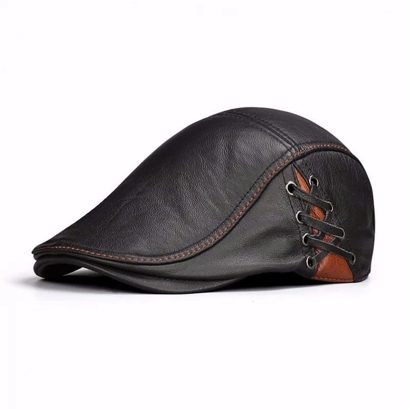 Men's Spring/Autumn Duckbill Cap Men's Sheepskin Cap for Autumn/Winter Young Adult Casual Beret Elderly Gentleman's Hat
Men's Spring/Autumn Duckbill Cap Men's Sheepskin Cap for Autumn/Winter Young Adult Casual Beret Elderly Gentleman's Hat