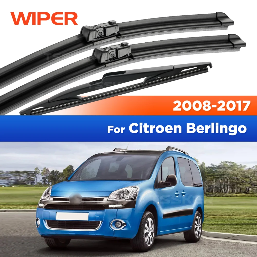 For Citroen Berlingo B9 2008-2017 2009 2010 2011 Wiper Front&Rear Wiper Blades Windshield Windscreen Window Brushes 26"+16"+14"
For Citroen Berlingo B9 2008-2017 2009 2010 2011 Wiper Front&Rear Wiper Blades Windshield Windscreen Window Brushes 26"+16"+14"