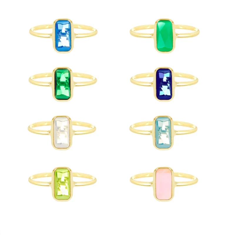Elegant Rectangle Ring Peridot Emerald Rose Quartz Moonstone Crystal Gemstone Rings for Women Fashion Jewelry
Elegant Rectangle Ring Peridot Emerald Rose Quartz Moonstone Crystal Gemstone Rings for Women Fashion Jewelry