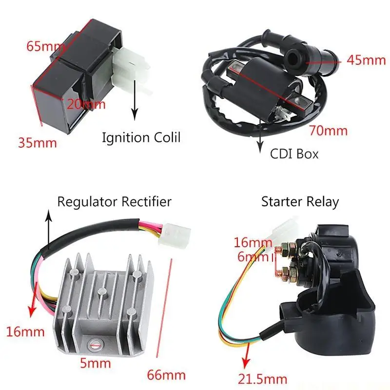 J0MA Regulator Rectifier Ignition Coil CDI for Chinese ATV Quad 150 200 250
J0MA Regulator Rectifier Ignition Coil CDI for Chinese ATV Quad 150 200 250