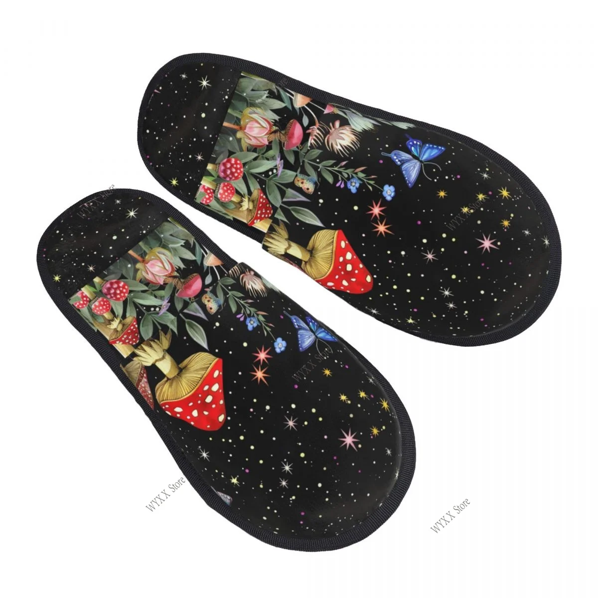 Домашние домашние тапочки с красочным изображением грибов и бабочек, зимние теплые плюшевые тапочки, модные домашние мягкие пушистые тапочки
Домашние домашние тапочки с красочным изображением грибов и бабочек, зимние теплые плюшевые тапочки, модные домашние мягкие пушистые тапочки