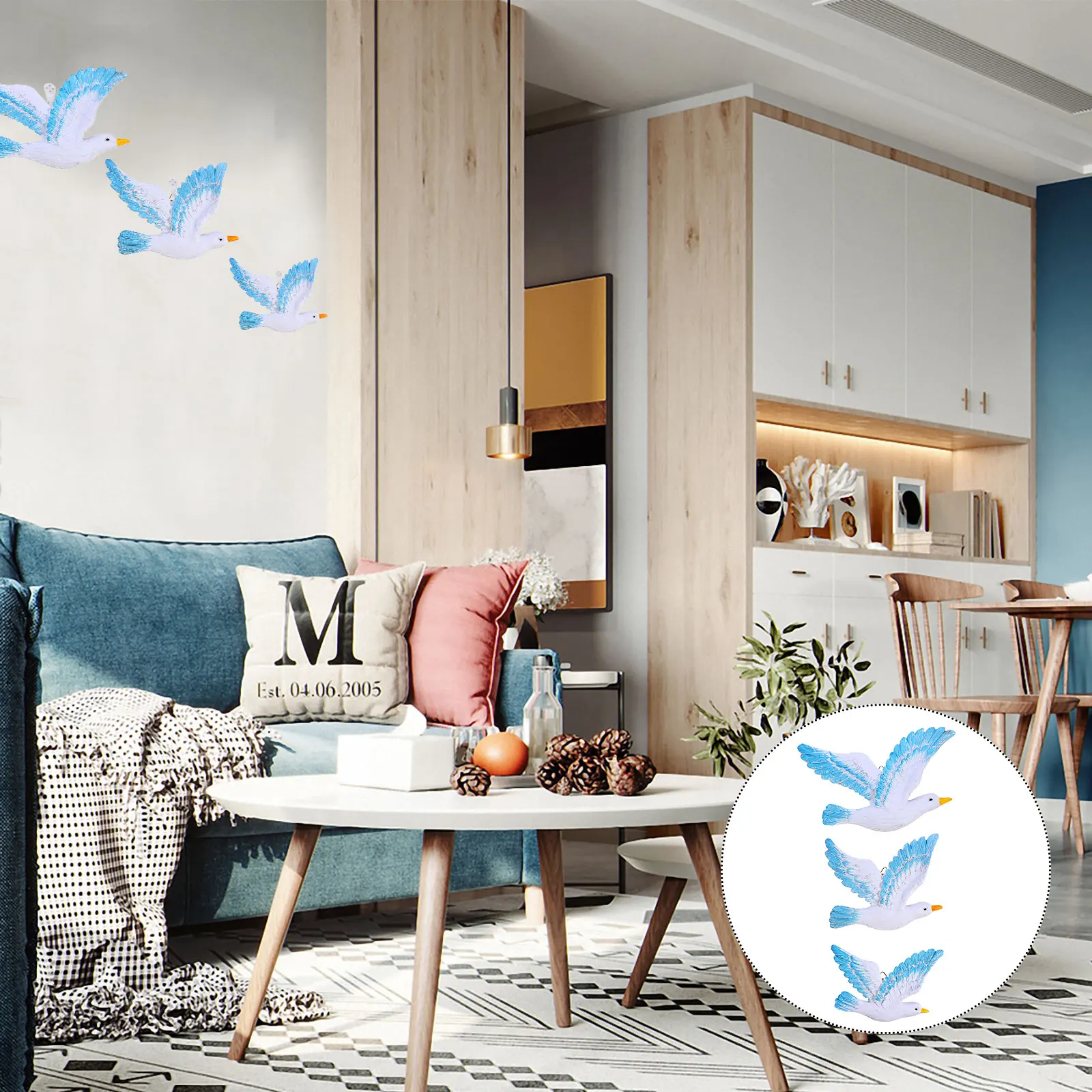 3 Pcs Wall Decor Resin Smooth Surface Ocean Theme Hanging Decoration Resin Seagull Pendant for Living Room Garden Shop
3 Pcs Wall Decor Resin Smooth Surface Ocean Theme Hanging Decoration Resin Seagull Pendant for Living Room Garden Shop