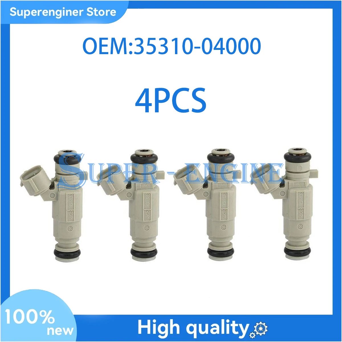4PCS Fuel Injector 3531004000 35310-04000 Fit For Hyundai i10 i20 Kia Picanto Rio 1.0L 1.2L B3LA G3LA G4LA
4PCS Fuel Injector 3531004000 35310-04000 Fit For Hyundai i10 i20 Kia Picanto Rio 1.0L 1.2L B3LA G3LA G4LA