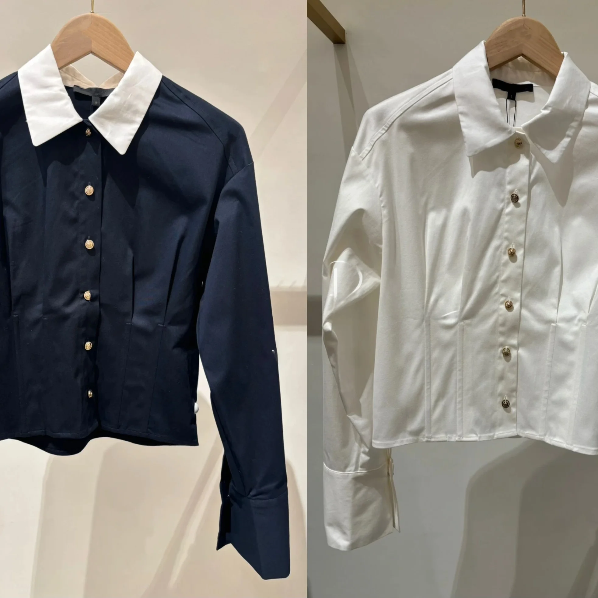 Fashionable Color Block Short Shirt Collar Top Detachable Autumn Winter Women's Loose Fit Long Sleeve Pure Color Button up
Fashionable Color Block Short Shirt Collar Top Detachable Autumn Winter Women's Loose Fit Long Sleeve Pure Color Button up