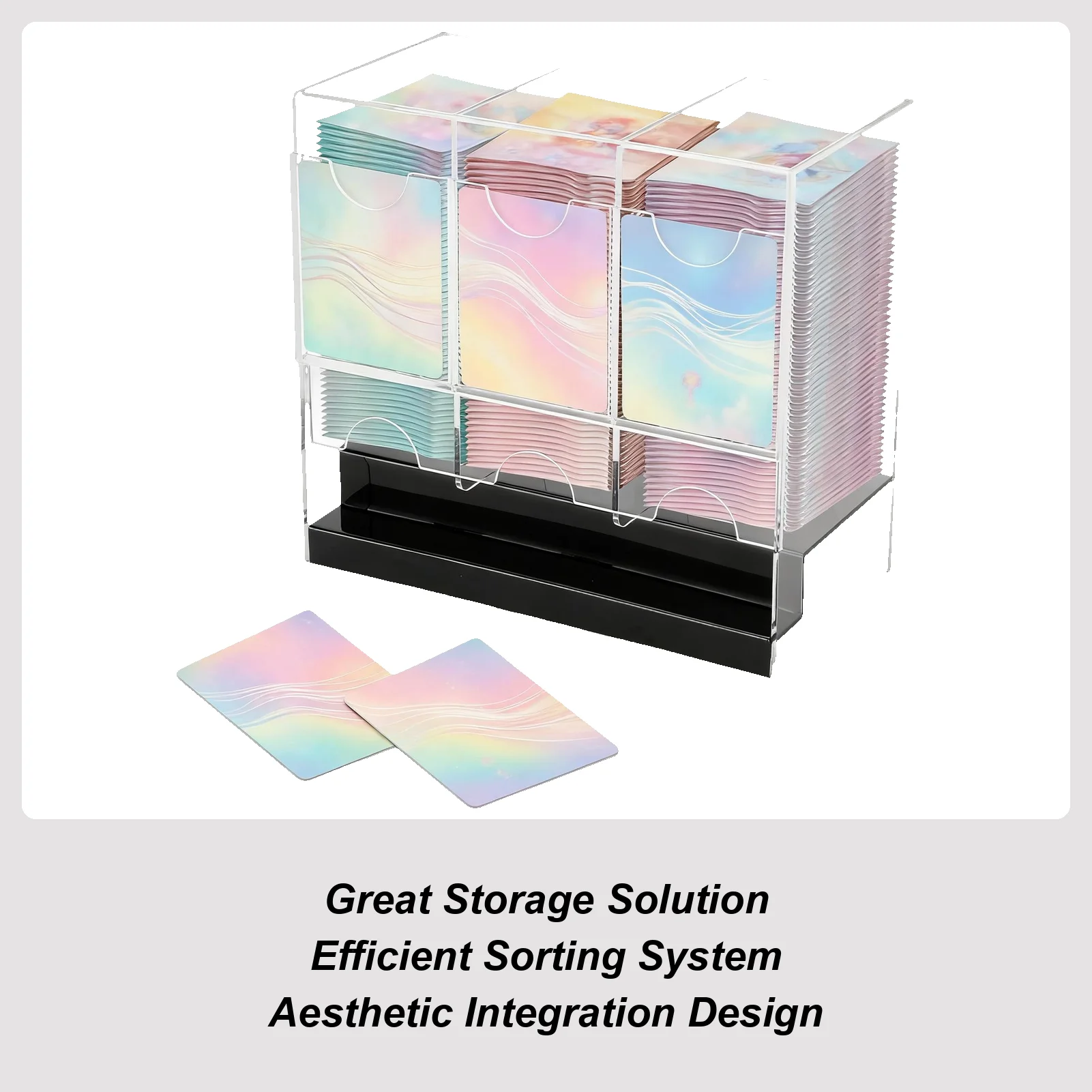 3-Slot Booster Pack Dispenser - Acrylic Card Storage Box, Deck Display Case Protector Organizer for Collectible Trading Cards
3-Slot Booster Pack Dispenser - Acrylic Card Storage Box, Deck Display Case Protector Organizer for Collectible Trading Cards