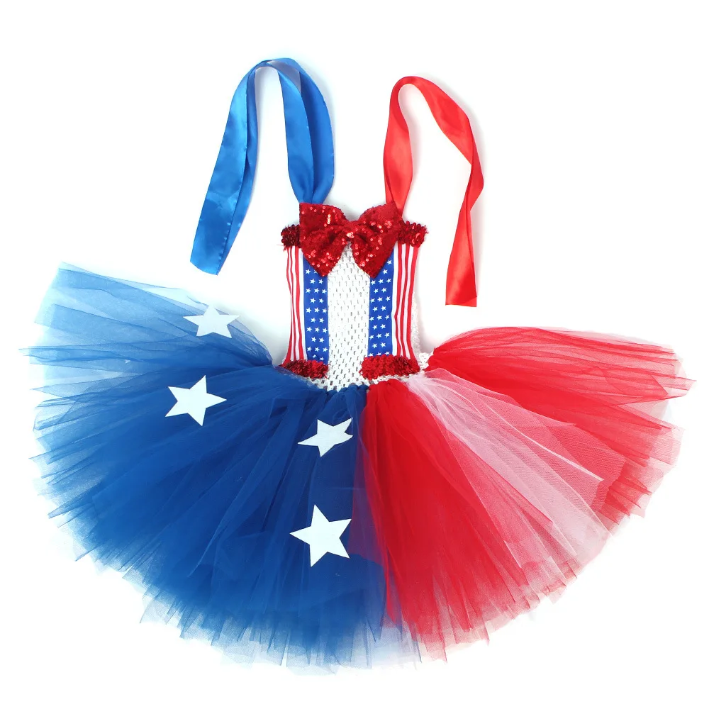 4th of July Independence Day Flag Pattern Tulle Tutu Dress Patriotic Holiday Gown Pageant Outfit Carnival Festive Recital Attire
4th of July Independence Day Flag Pattern Tulle Tutu Dress Patriotic Holiday Gown Pageant Outfit Carnival Festive Recital Attire