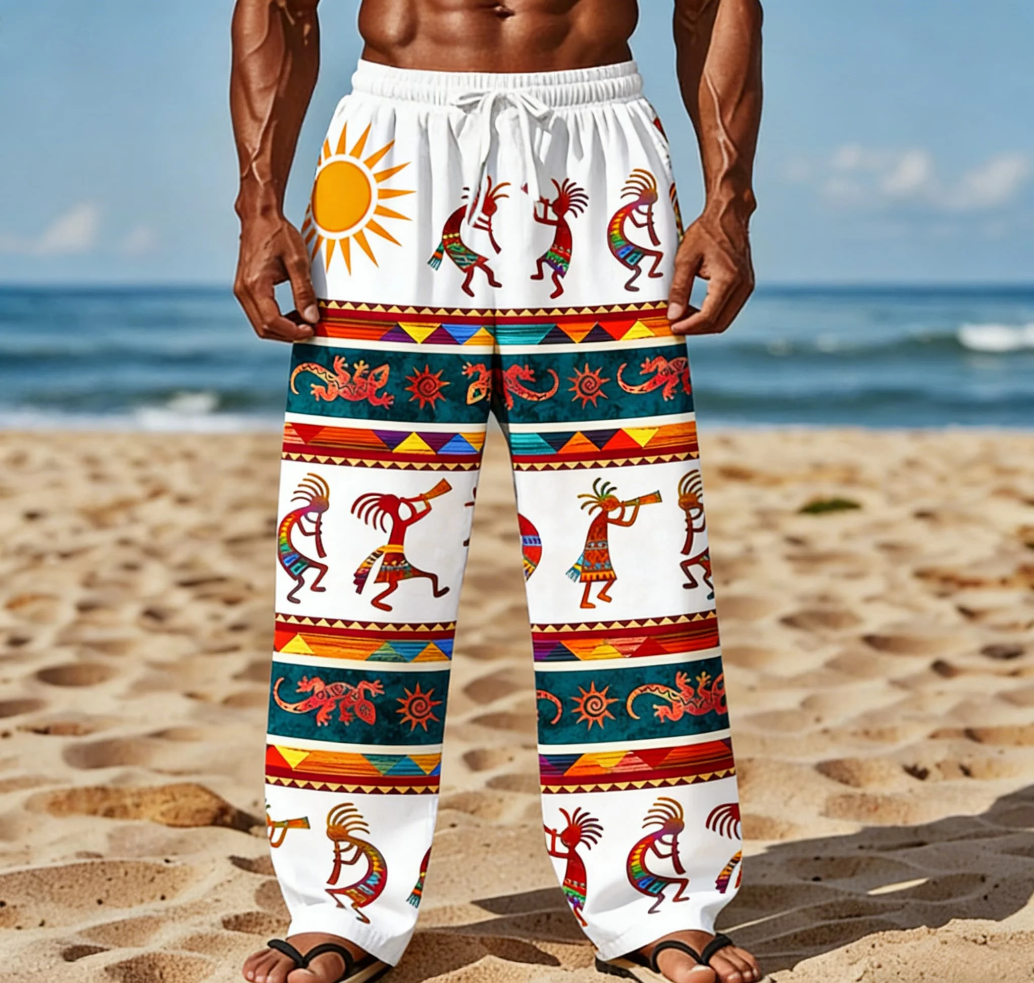 Men's Summer New Style Long Trousers With African Tribal Print Casual Pants
Men's Summer New Style Long Trousers With African Tribal Print Casual Pants