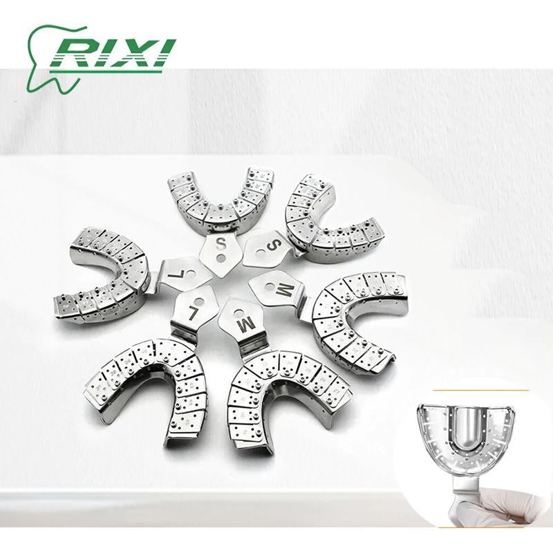 RIXI Autoclavable Impression Tray Stainless Steel S/M/L Teeth Tray for Adults Ro Orthodontics Teeth Dentist Oral Care Tools
RIXI Autoclavable Impression Tray Stainless Steel S/M/L Teeth Tray for Adults Ro Orthodontics Teeth Dentist Oral Care Tools