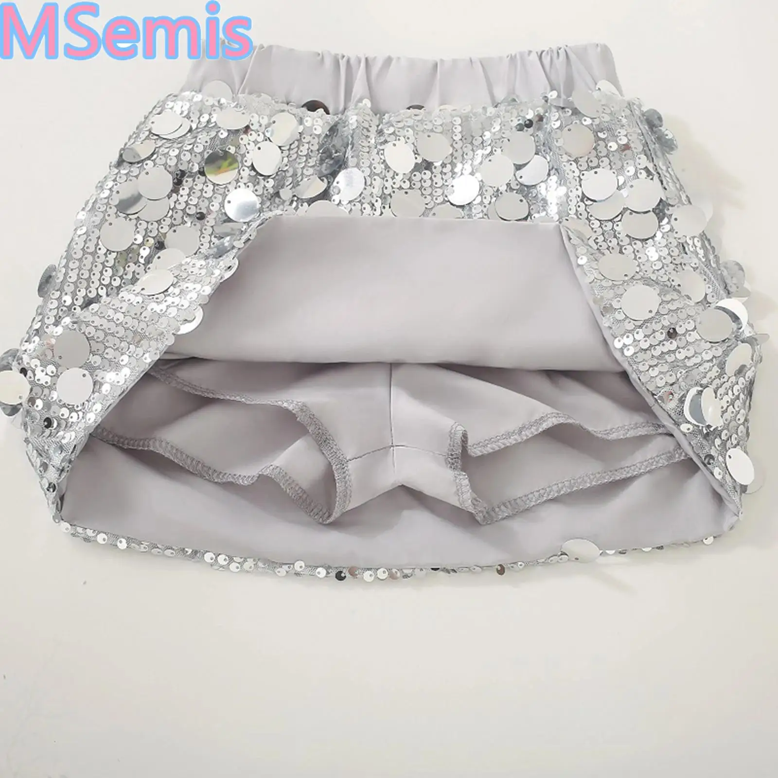 Kids Girls Sequin Glittery Elastic Waistband Skirts with Built-in Shorts Jazz Dancewear for Party Stage Performance Photography
Kids Girls Sequin Glittery Elastic Waistband Skirts with Built-in Shorts Jazz Dancewear for Party Stage Performance Photography