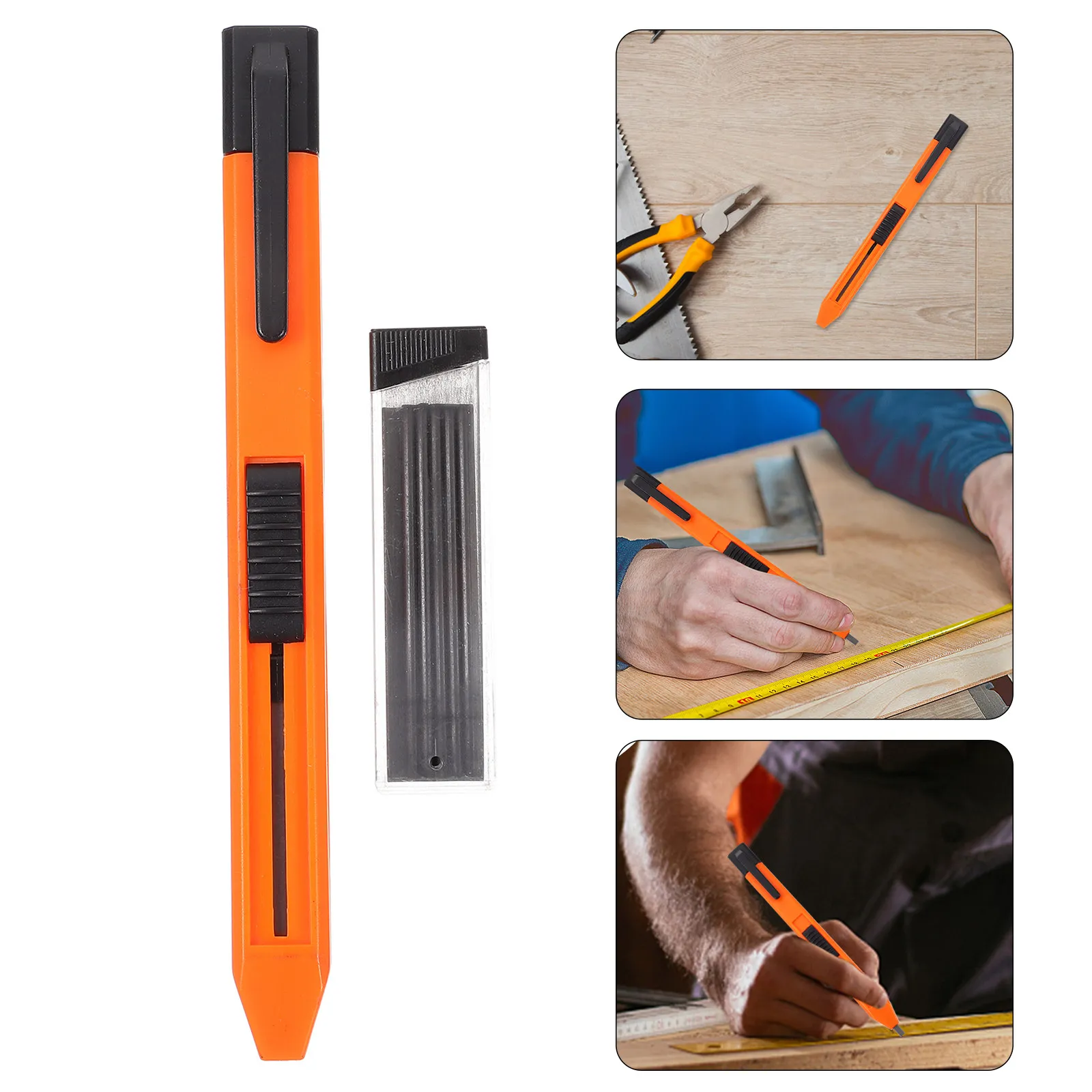 1Set Professional Woodworking Mechanical Pencil Set with Refills for Carpenters Builders Engineers Drafting Marking on Wood
1Set Professional Woodworking Mechanical Pencil Set with Refills for Carpenters Builders Engineers Drafting Marking on Wood