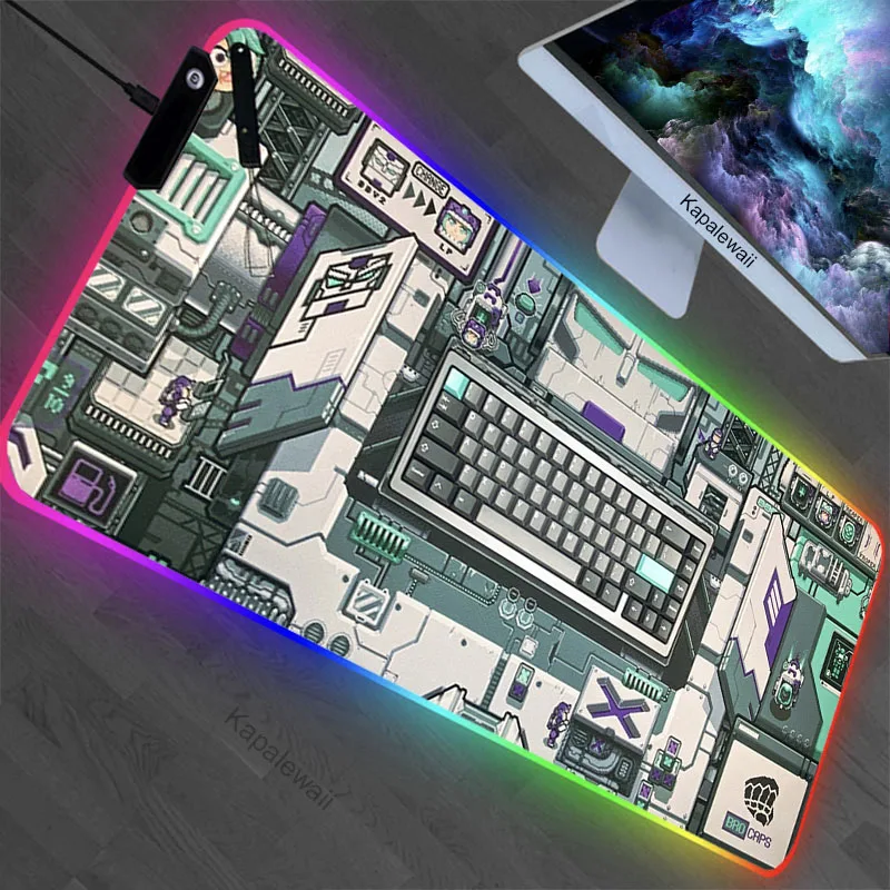 Mechanical Keyboard Art Large RGB Mouse Pad XXL Gaming Mousepad LED Mouse Mat Gamer Mousepads Luminous Desk Pads With Backlit
Mechanical Keyboard Art Large RGB Mouse Pad XXL Gaming Mousepad LED Mouse Mat Gamer Mousepads Luminous Desk Pads With Backlit