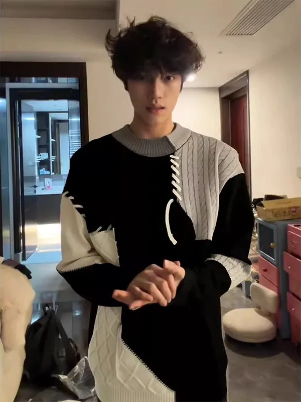 Мужской цветной трикотаж на подкладке Fce, повседневный свитер Long Sve round Ne, теплая внутренняя одежда, дизайн тяжелого вязания...
Мужской цветной трикотаж на подкладке Fce, повседневный свитер Long Sve round Ne, теплая внутренняя одежда, дизайн тяжелого вязания...