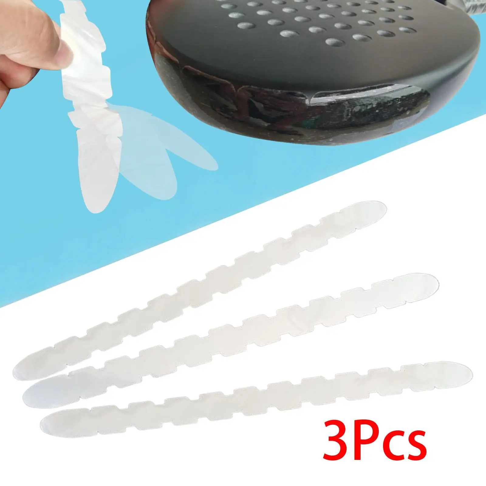 3x Tennis Racket Edge Protection Tape Clear Sticker 34cm x 3.6cm Tennis Paddle Head Tape
3x Tennis Racket Edge Protection Tape Clear Sticker 34cm x 3.6cm Tennis Paddle Head Tape