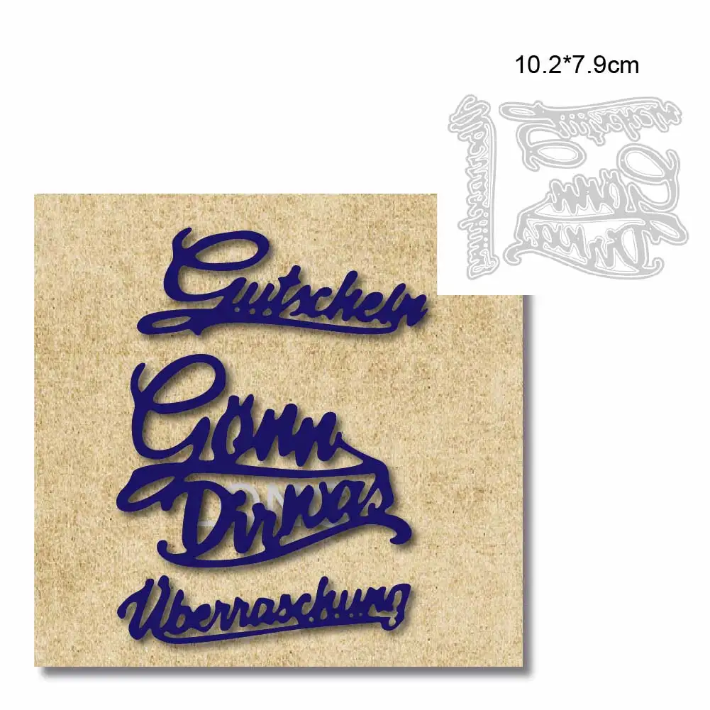 German Phrases Metal Cutting Dies Cut 2024 Scrapbook Card Making Paper Craft Knife Mold Blade Punch Stencils
German Phrases Metal Cutting Dies Cut 2024 Scrapbook Card Making Paper Craft Knife Mold Blade Punch Stencils