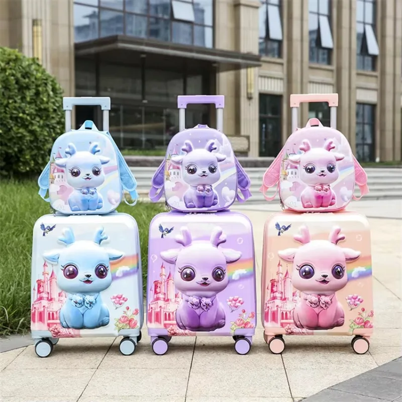 New Large-Capacity Children'S Luggage Cartoon Set of Children'S Trolley Bags Can Be Stored Suitcase
New Large-Capacity Children'S Luggage Cartoon Set of Children'S Trolley Bags Can Be Stored Suitcase