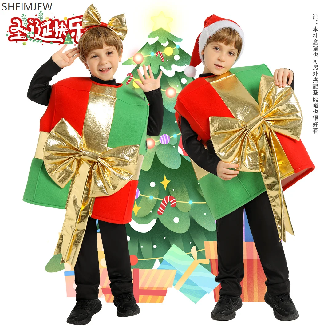 Children's Christmas Gift Box Cosplay Costume Jumpsuit Christmas Party Boy Funny Gift Costume School Stage Performance Suit 2025
Children's Christmas Gift Box Cosplay Costume Jumpsuit Christmas Party Boy Funny Gift Costume School Stage Performance Suit 2025