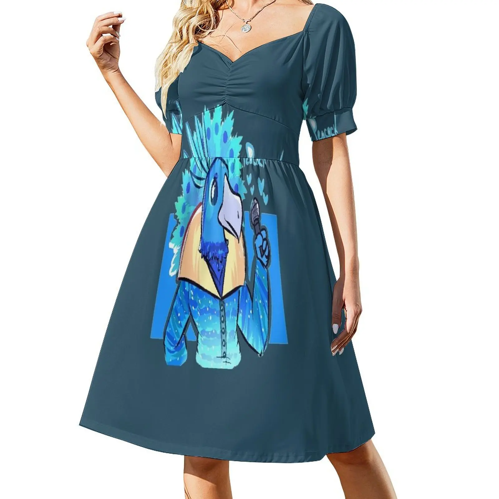 Donny Osmond Blue Bird Short-Sleeved Dress elegant chic wedding evening dresses summer dresses womens 2025
Donny Osmond Blue Bird Short-Sleeved Dress elegant chic wedding evening dresses summer dresses womens 2025