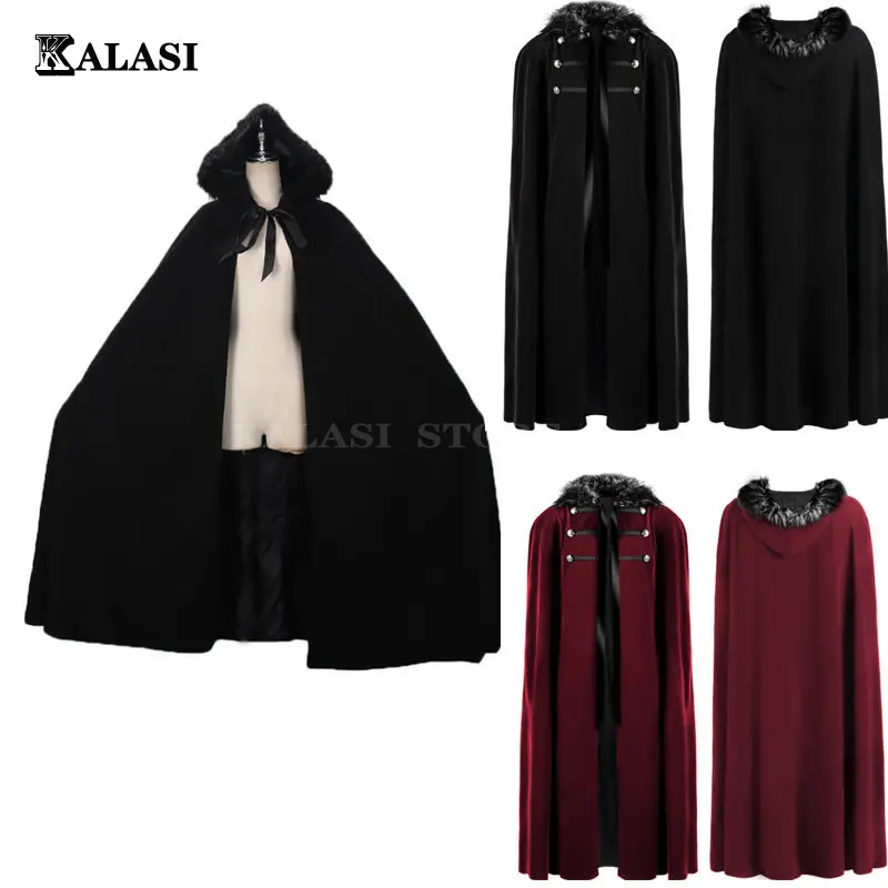 Unisex Medieval Steampunk Winter Cape Maxi Larp Viking Pirate Cloak Halloween Fur Hooded Long Gothic Jacket Cosplay
Unisex Medieval Steampunk Winter Cape Maxi Larp Viking Pirate Cloak Halloween Fur Hooded Long Gothic Jacket Cosplay