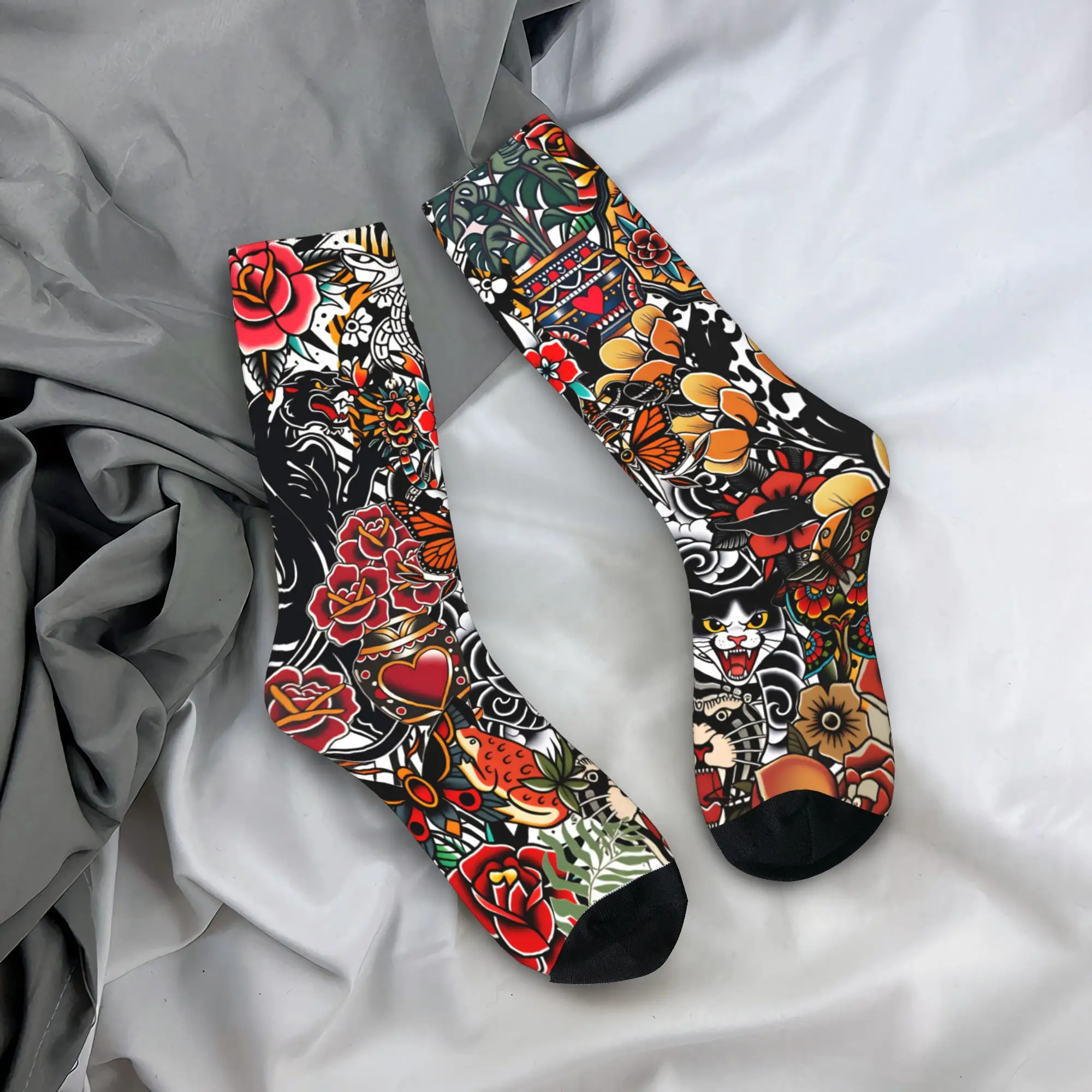 American Traditional Tattoo Socks Novelty Stockings Winter Anti Skid Adults Men Socks Medium Soft Graphic Running Sports Socks
American Traditional Tattoo Socks Novelty Stockings Winter Anti Skid Adults Men Socks Medium Soft Graphic Running Sports Socks